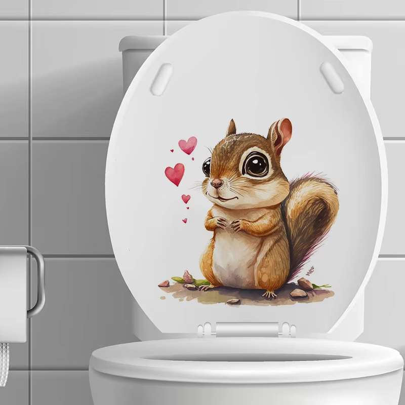 Cute Squirrel Wall Stickers Be - Pvc Panel Background recension och pris